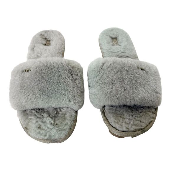 UGG Womens Cozette Gray Simplistic Casual Fuzzy Fashion Slipper 1100892 Size 10 - Picture 1 of 7